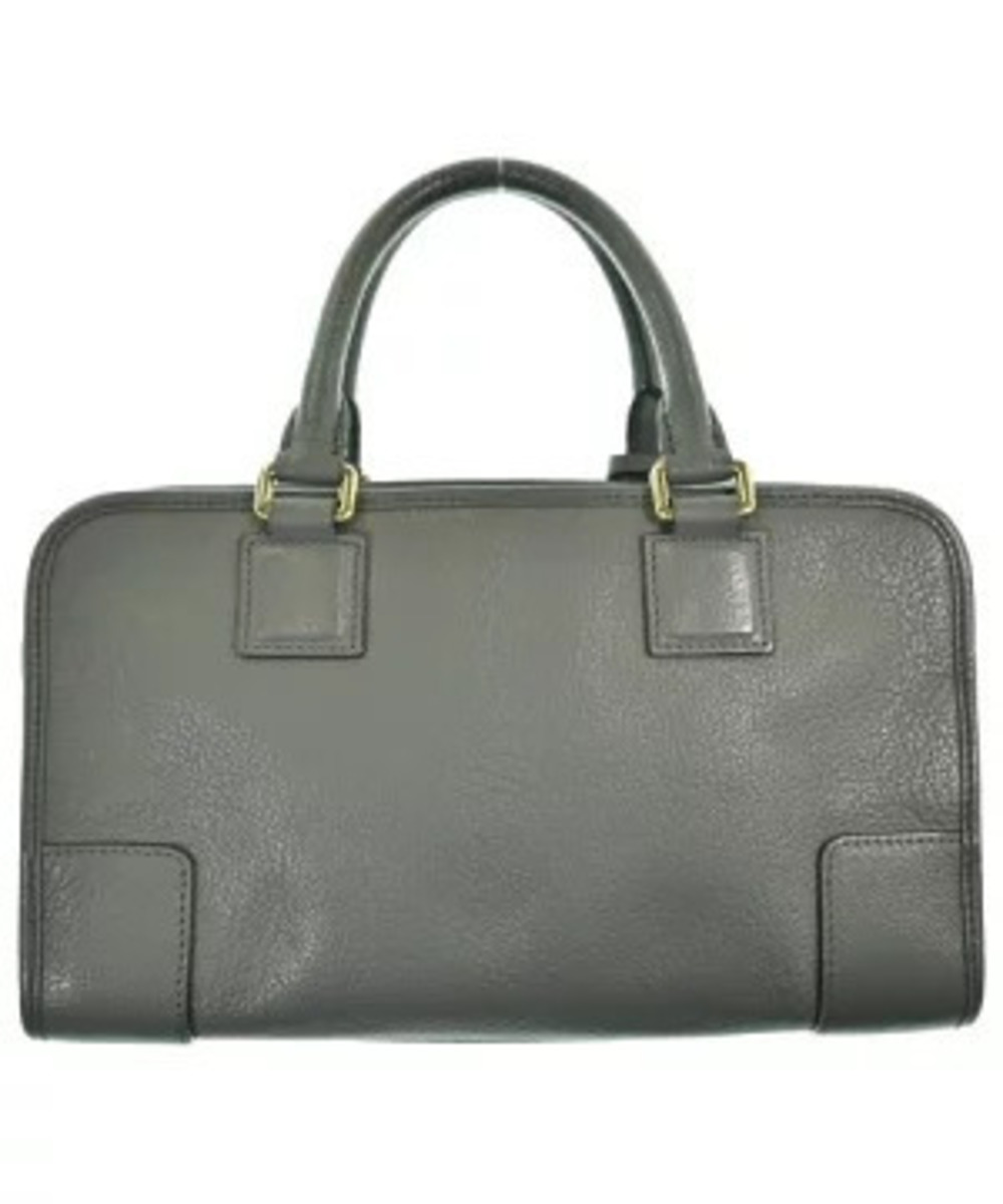 Loewe handbag Gray logo embossed Amazona Gray